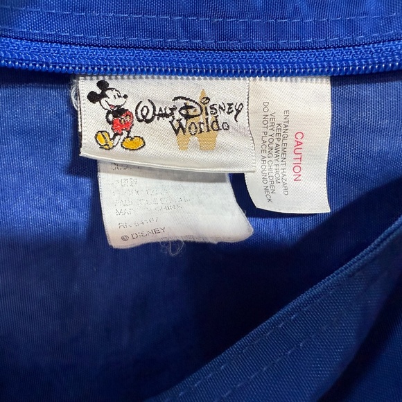 Vintage 2000s Disney Embroidered Cartoon Bag Blue Rare Donald, Mickey, Pooh - Picture 8 of 11